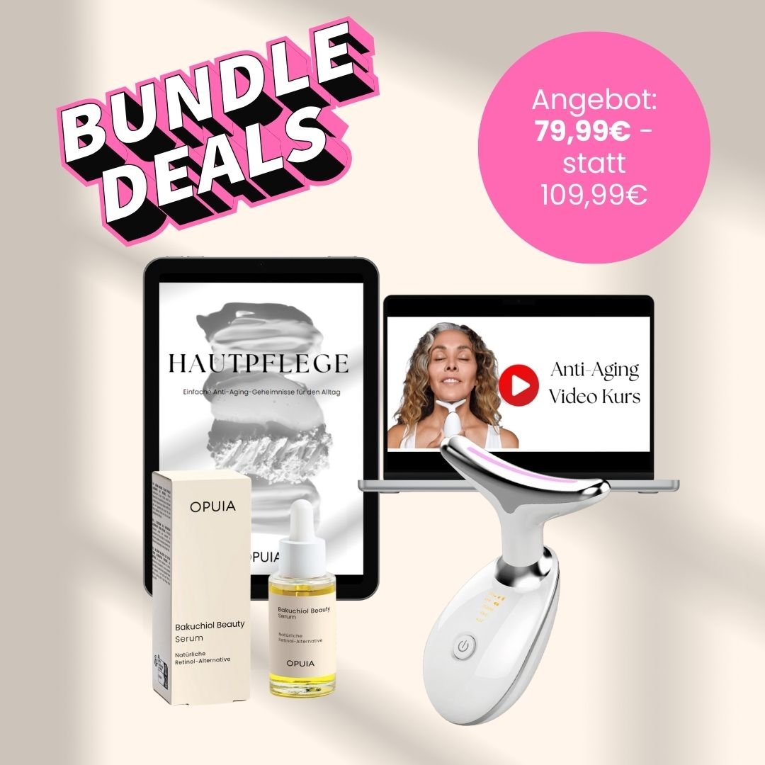 Bundle 1: GlowBoost Pro™ Anti - Aging Gesichtsmassagegerät + Bakuchiol Beauty Serum - Opuia