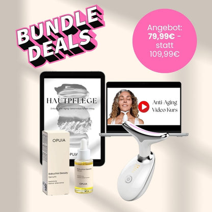 Bundle 1: GlowBoost Pro™ Anti - Aging Gesichtsmassagegerät + Bakuchiol Beauty Serum - Opuia