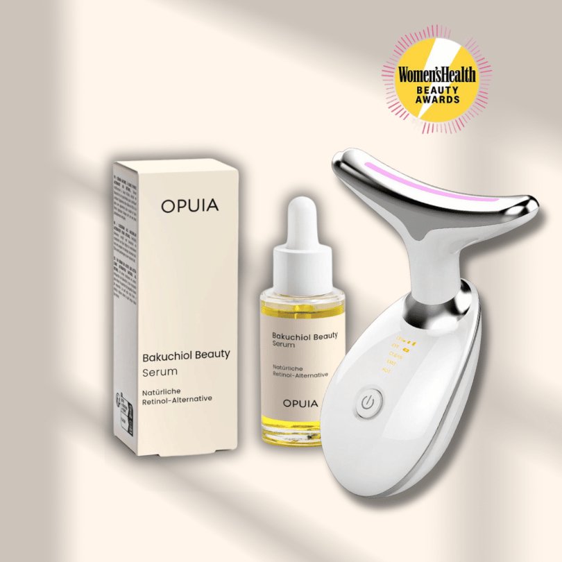 Bundle 1: GlowBoost Pro™ Anti - Aging Gesichtsmassagegerät + Bakuchiol Beauty Serum - Opuia