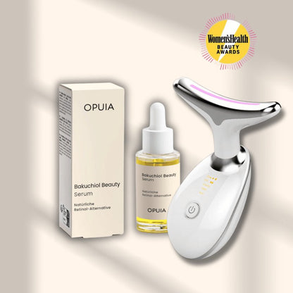 Bundle 1: GlowBoost Pro™ Anti - Aging Gesichtsmassagegerät + Bakuchiol Beauty Serum - Opuia