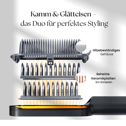 Haarglätterbürste SilkBoost Pro™ - Opuia